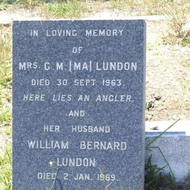 LUNDON William Bernard -1969 &amp; G.M. -1963