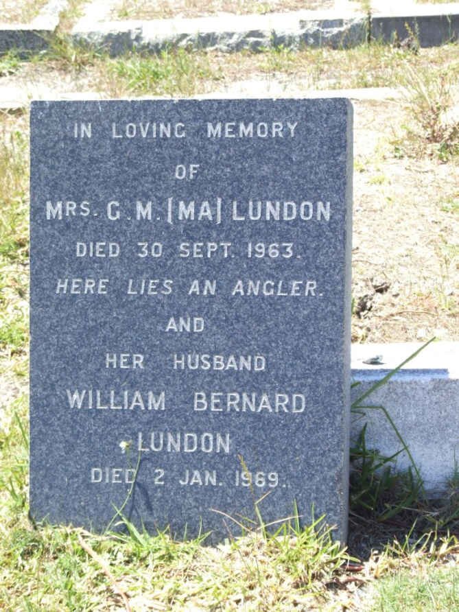 LUNDON William Bernard -1969 &amp; G.M. -1963