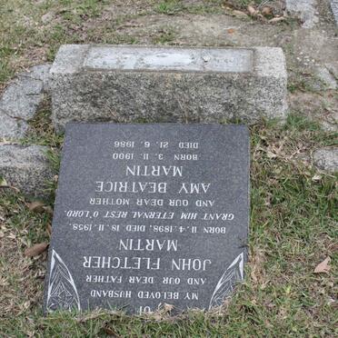 MARTIN John Fletcher 1898-1958 & Amy Beatrice 1900-1986