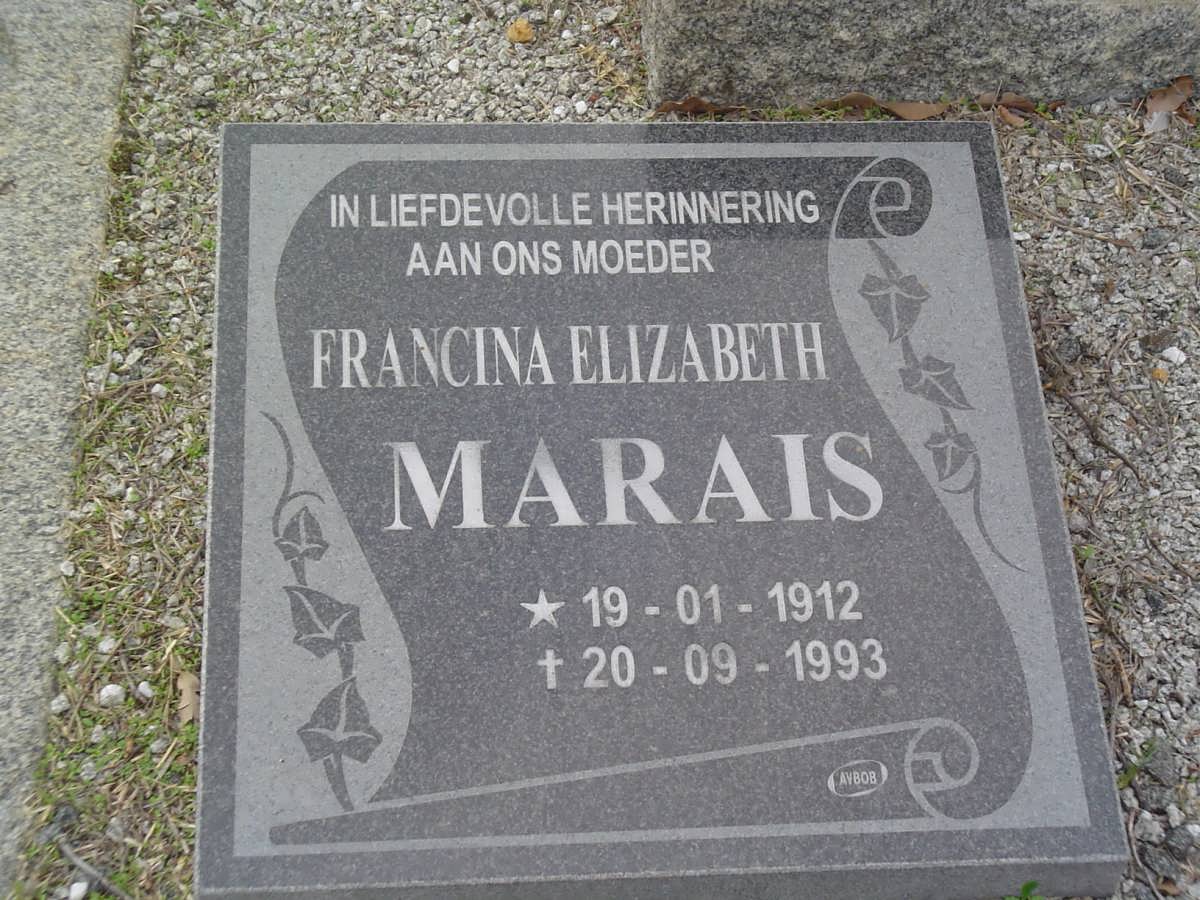 MARAIS Francois Jakobus 1907-1962 & Francina Elizabeth 1912-1993 :: MARAIS Francois De Villiers 1947-1962