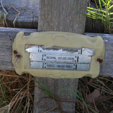 MANASSE Winifred 1926-2001