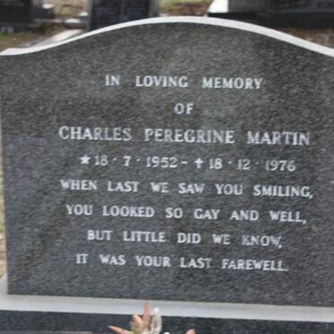 MARTIN Charles Peregrine 1952-1976