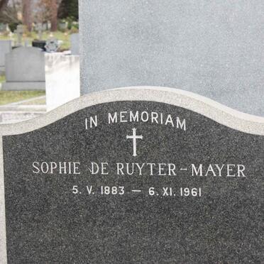 MAYER Sophie, DE RUYTER- 1883-1961