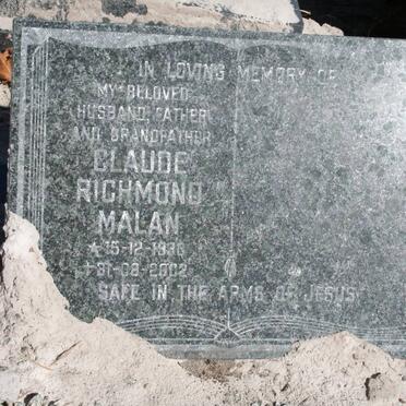 MALAN Claude Richmond 1930-2002