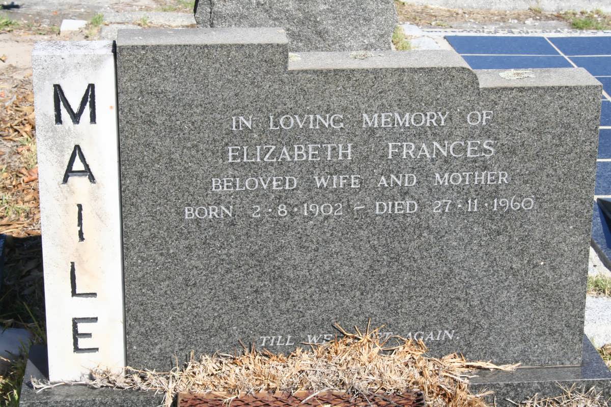 MAILE Elizabeth Frances 1902-1960