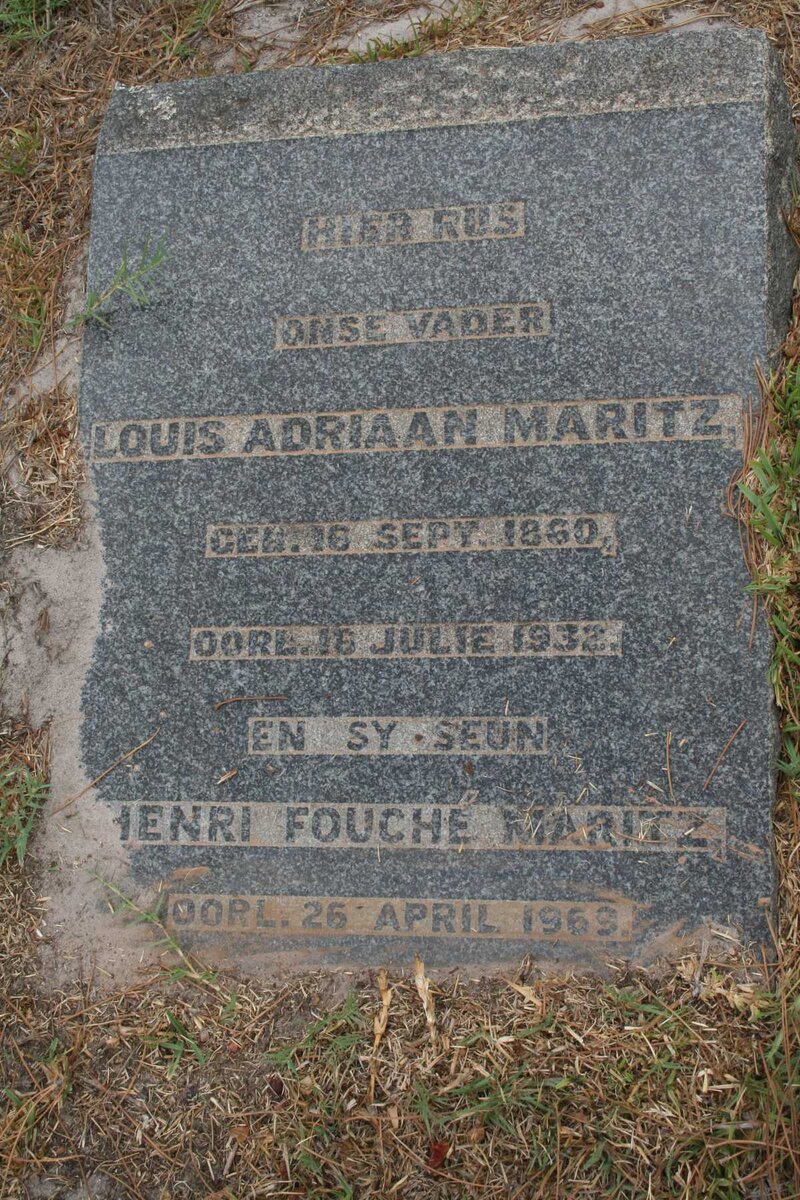 MARITZ Louis Adriaan 1860-1932 :: MARITZ Henri Fouche -1969