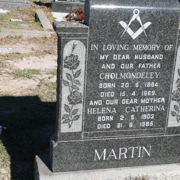 MARTIN Cholmondeley 1884-1969 & Helena Catherina 1903-1985