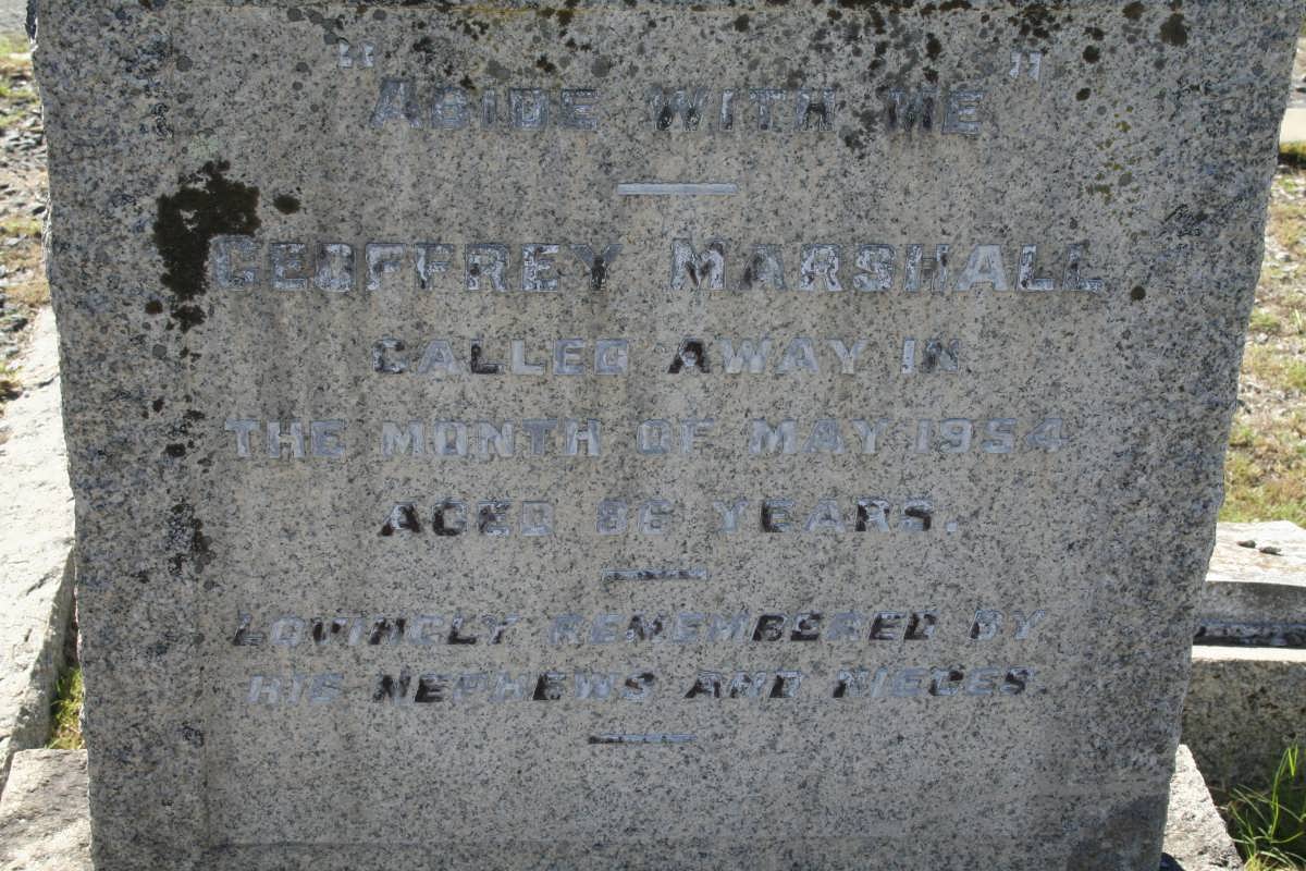 MARSHALL Geoffrey -1954