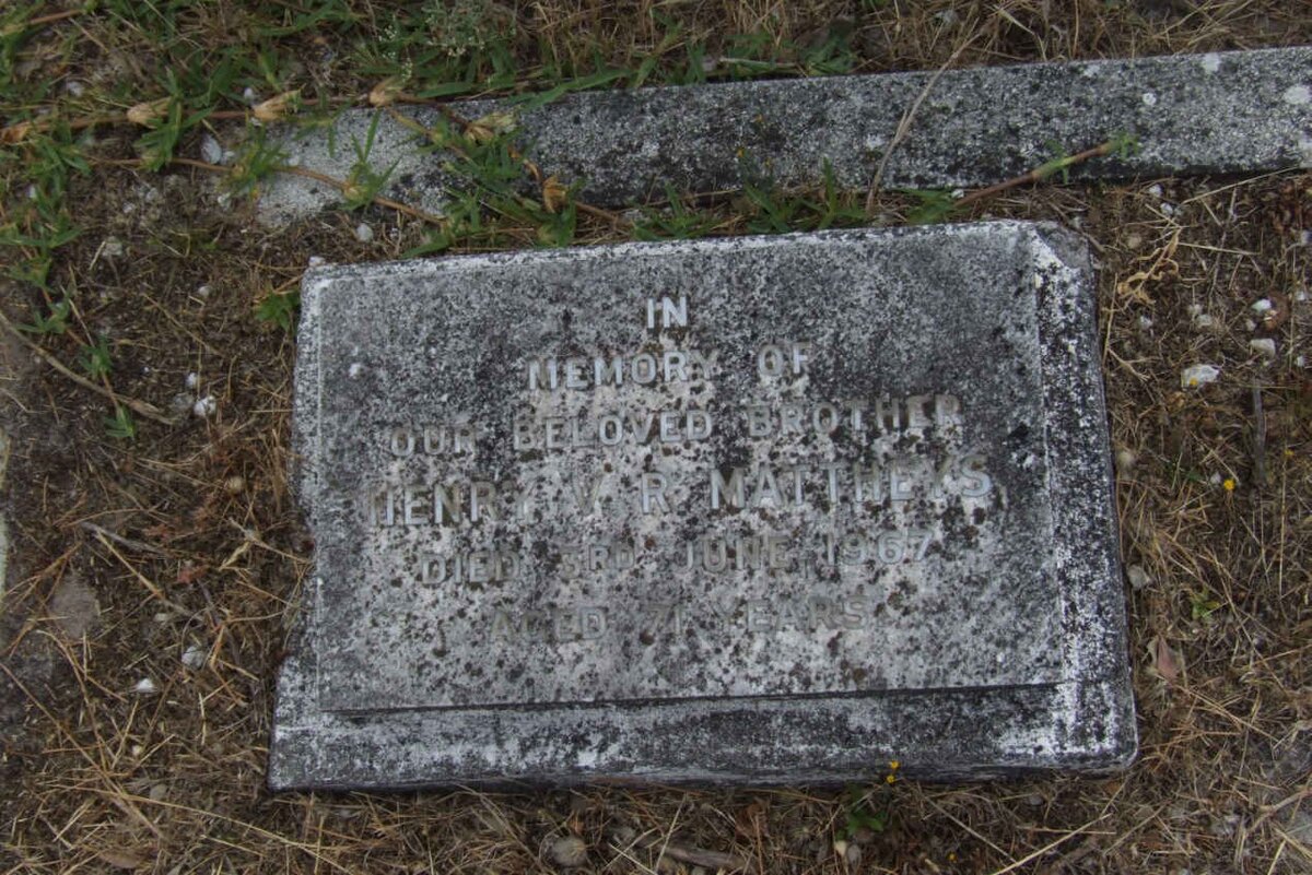 MATTHEWS Henry V.R. -1967