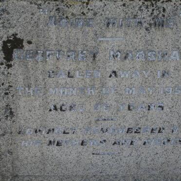 MARSHALL Geoffrey -1954