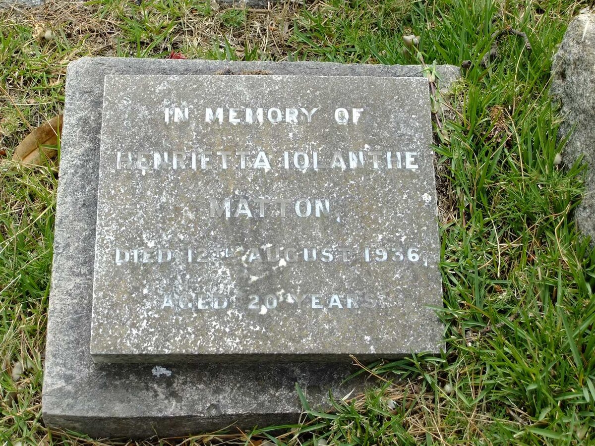 MATTON Henrietta Iolanthe -1936