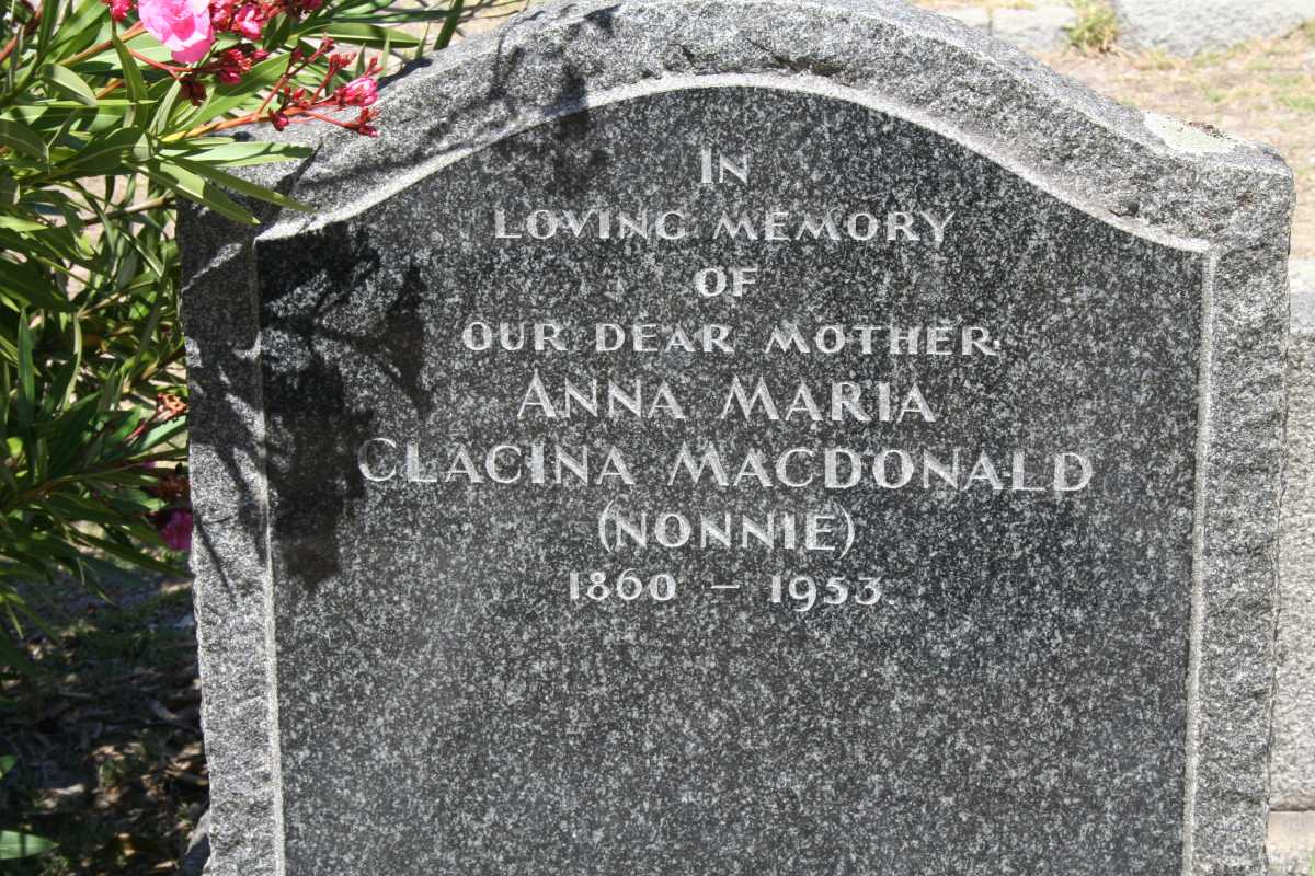 MACDONALD Anna Maria Clacina 1860-1953