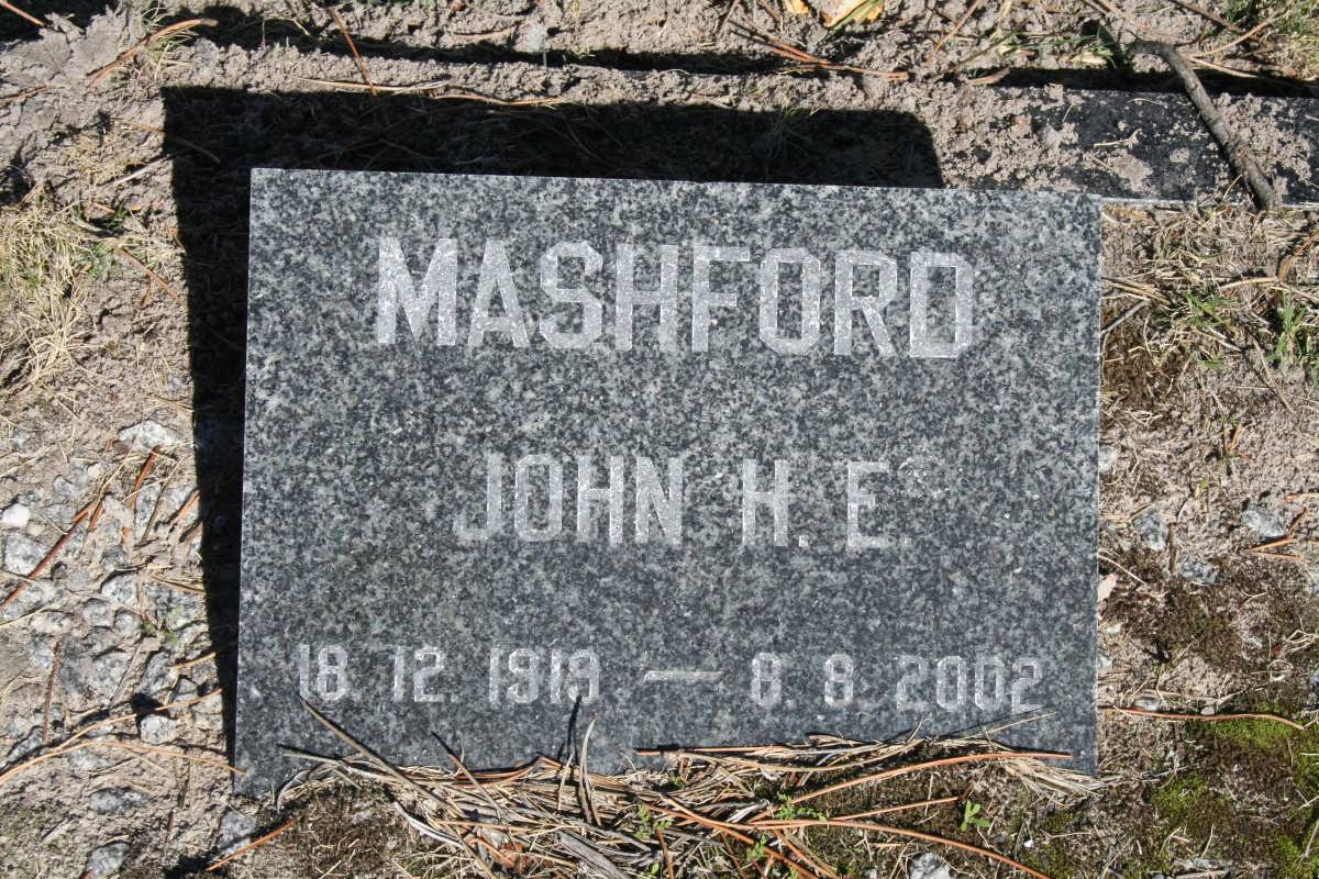 MASHFORD John H.E. 1919-2002
