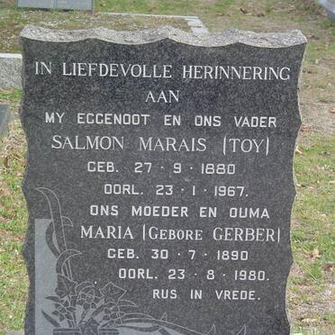 MARAIS Salmon 1880-1967 & Maria GERBER 1890-1980