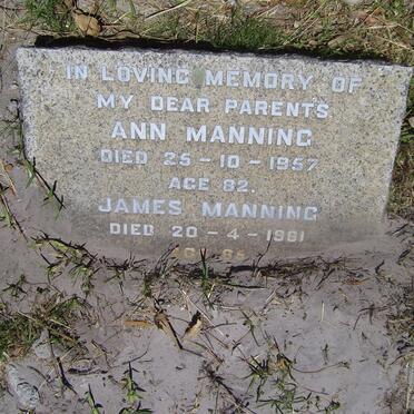 MANNING James -1961 & Ann -1957