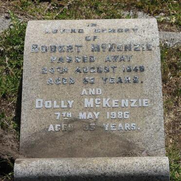 MCKENZIE Robert -1948 & Dolly -1986
