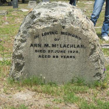 MCLACHLAN Ann M. -1924