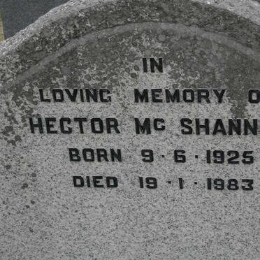 MCSHANNON Hector 1925-1983