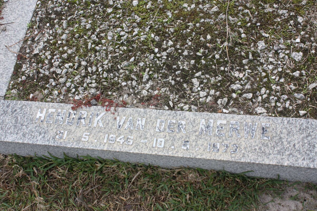 MERWE Hendrik, van der 1946-1973