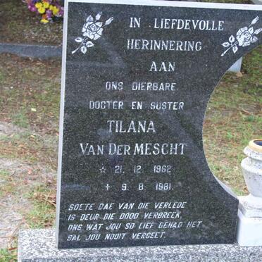 MESCHT Tilana, van der 1962-1981