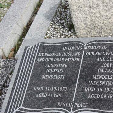 MENDELSKI Augustine -1973 & M.J.A. SNYMAN -1998