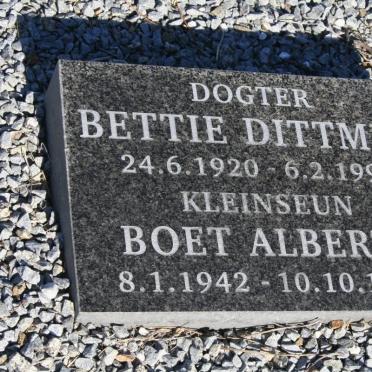 MEIRING Michael J.C. 1885-1958 :: DITTMER Bettie 1920-1991 :: ALBERTS Boet 1942-1993  _3