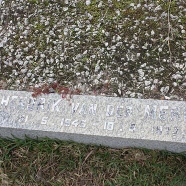 MERWE Hendrik, van der 1946-1973