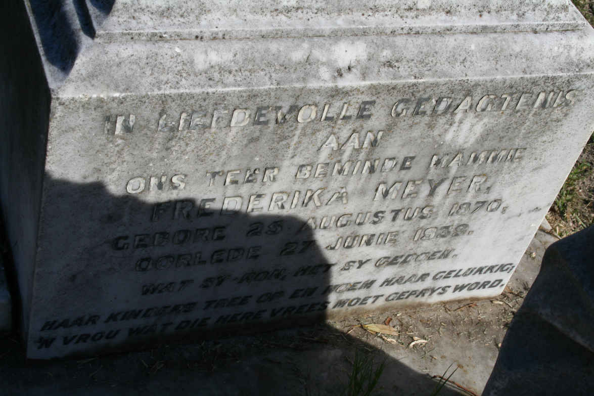 MEYER Frederika 1870-1939