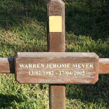 MEYER Warren Jerome 1982-2005