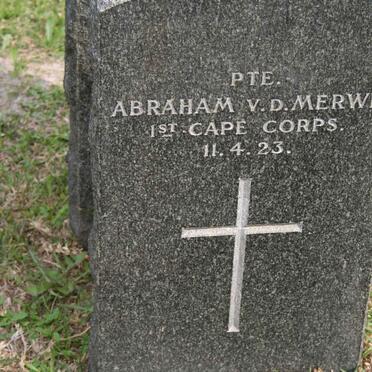 MERWE Abraham, v.d. -1923