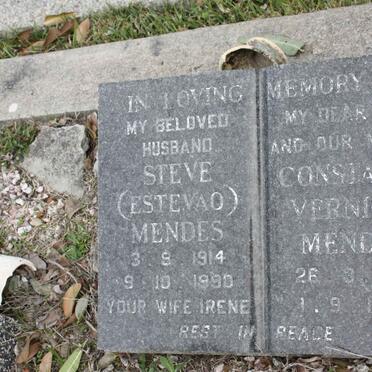 MENDES Steve 1914-1990 & Constance Vernicia 1917-1965