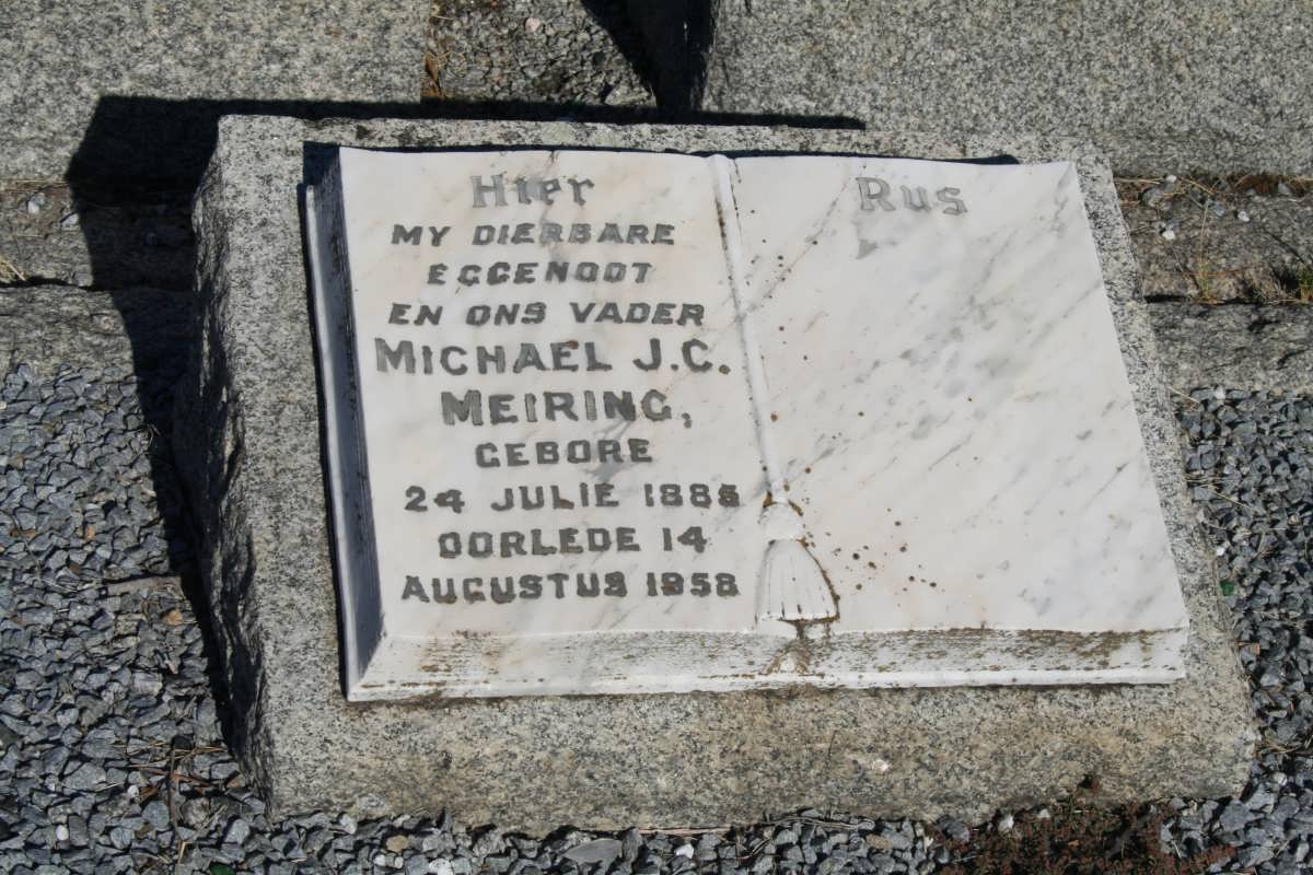 MEIRING Michael J.C. 1885-1958 :: DITTMER Bettie 1920-1991 :: ALBERTS Boet 1942-1993 _2