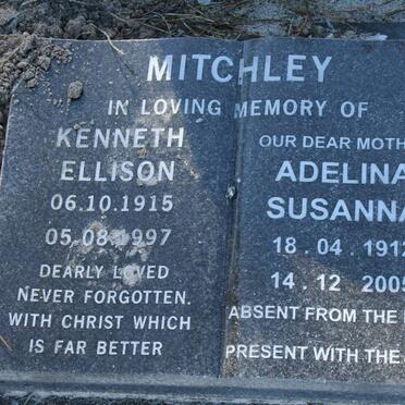 MITCHLEY Kenneth Ellison 1915-1997 & Adelina Susanna 1912-2005