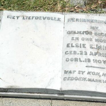 MILLER Elsie E. 1889-1959