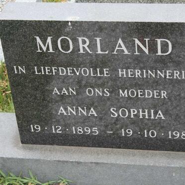 MORLAND Anna Sophia 1895-1980
