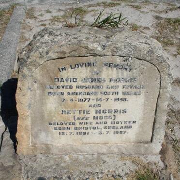 MORRIS David James 1877-1958 & Hettie MOGG 1891-1967