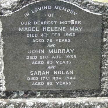 MURRAY John -1939 &amp; Mabel Helene MAY -1962 :: NOLAN Sarah -1944