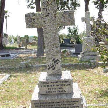 NEGUS Sarah Annie -1917