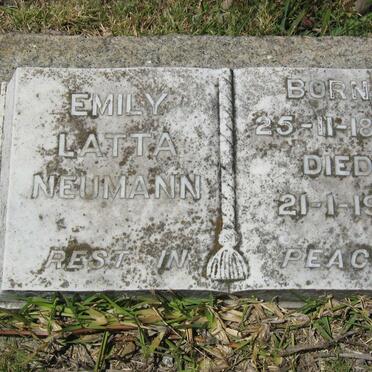NEUMANN Emily Latta 1868-1951