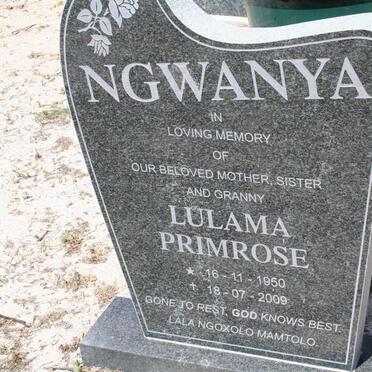 NGWANYA Lulama Primrose 1950-2009