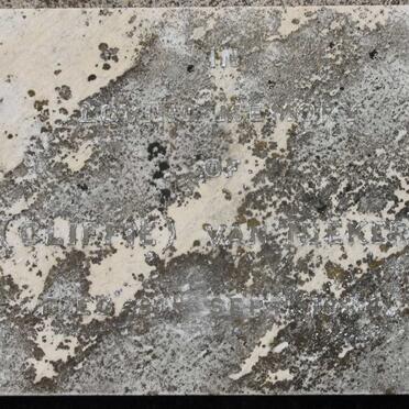 NIEKERK Cliffie, van -1934