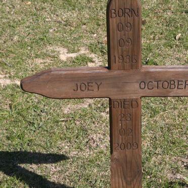 OCTOBER Joey 1936-2009