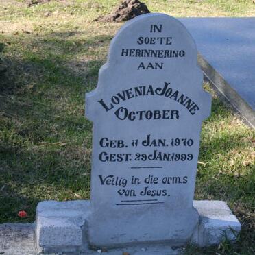 OCTOBER Lovenia Joanne 1970-1999