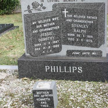 PHILLIPS Stanley Ralph 1891-1975 &amp; Jessie Dorothy 1897-1969