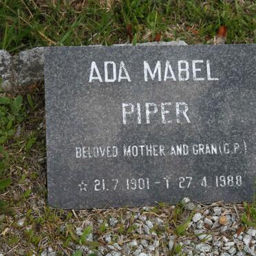 PIPER Ada Mabel 1901-1988