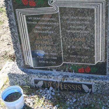 PLESSIS James Daniel Jacobus, du 1931-1998 &amp; Anne 1933- 