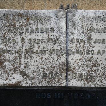 POSTHUMUS Gerhardus 1910-1935 :: POSTHUMUS Anna 1882-1952