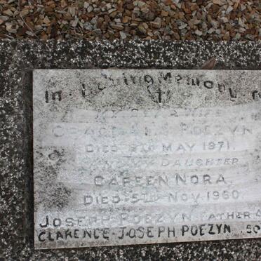 POEZYN Grace -1971 :: POEZYN Careen Nora -1960 :: POEZYN Joseph :: POEZYN Clarence Joseph