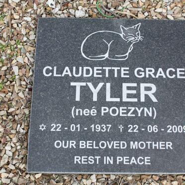 TYLER Claudette Grace nee POEZYN 1937-2009