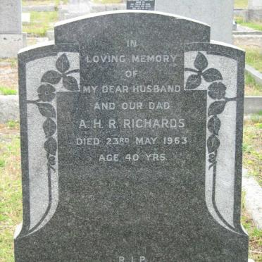 RICHARDS A.H.R. -1963